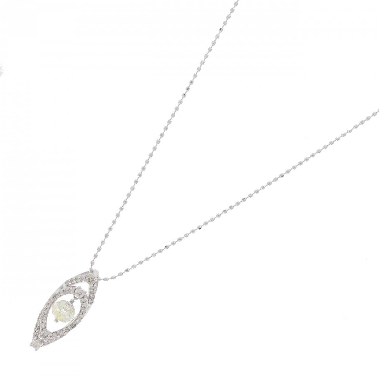 K18WG ダイヤモンド ネックレス 0.25CT