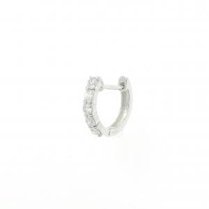 K18WG ダイヤモンド ピアス 0.15CT 片耳