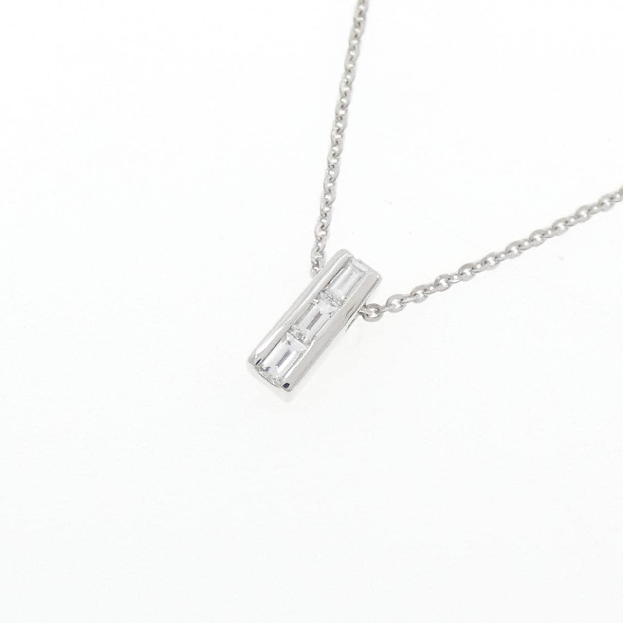 K18WG ダイヤモンド ネックレス 0.11CT