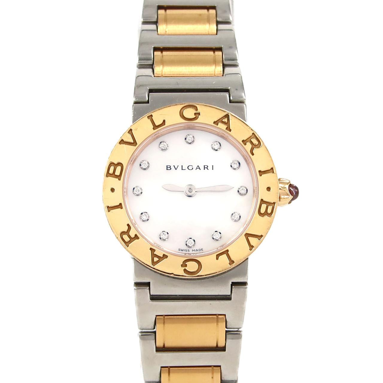 [No Maintenance Special Price] BVLGARI BVLGARI BVLGARI PG Combination 12P BBLP26SG/BBL26WSPG/12 SSxPG Quartz