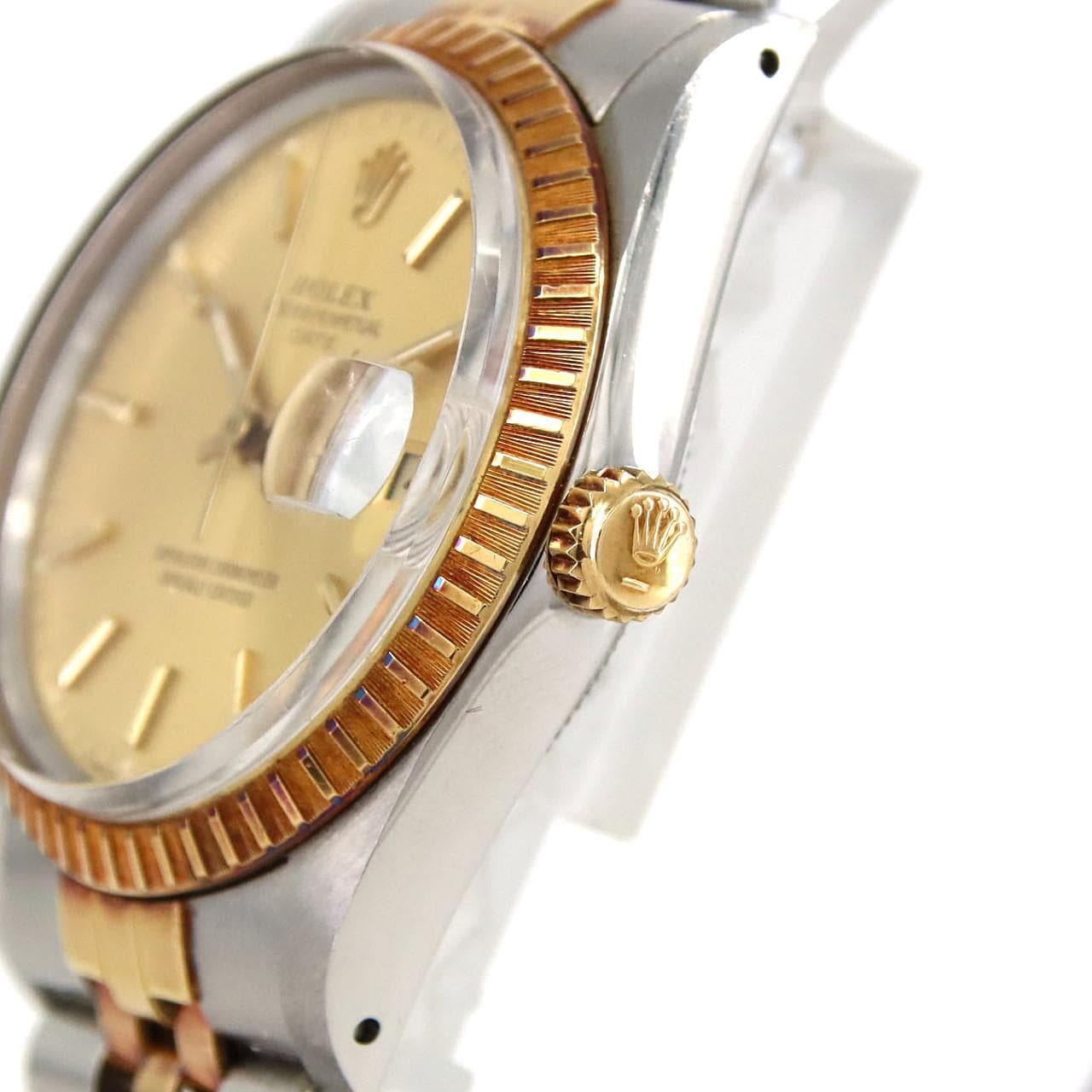 【ノーメンテナンス還元価格】ロレックス オイスターパーペチュアルデイト 15053 SSxYG 自動巻 R番