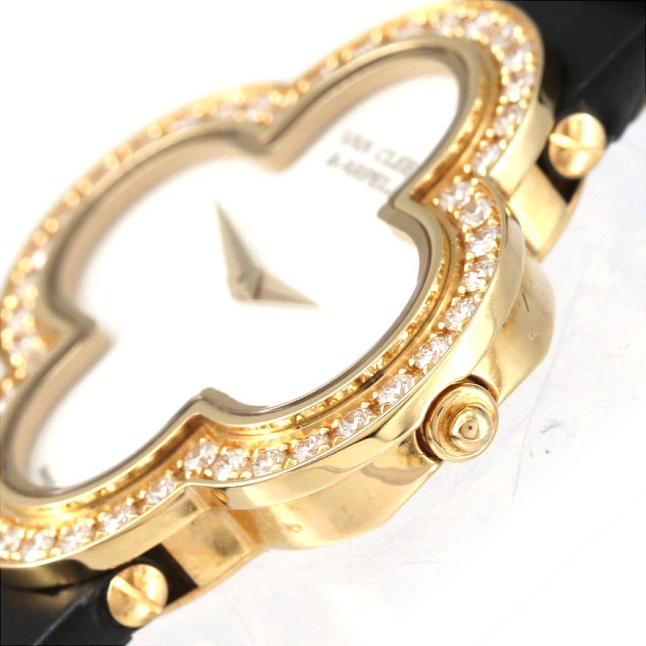 ヴァンクリーフ&アーペル アルハンブラ YG/D 136374/VCARF52800 YG クォーツ