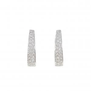 K18WG ダイヤモンド ピアス 1.09CT