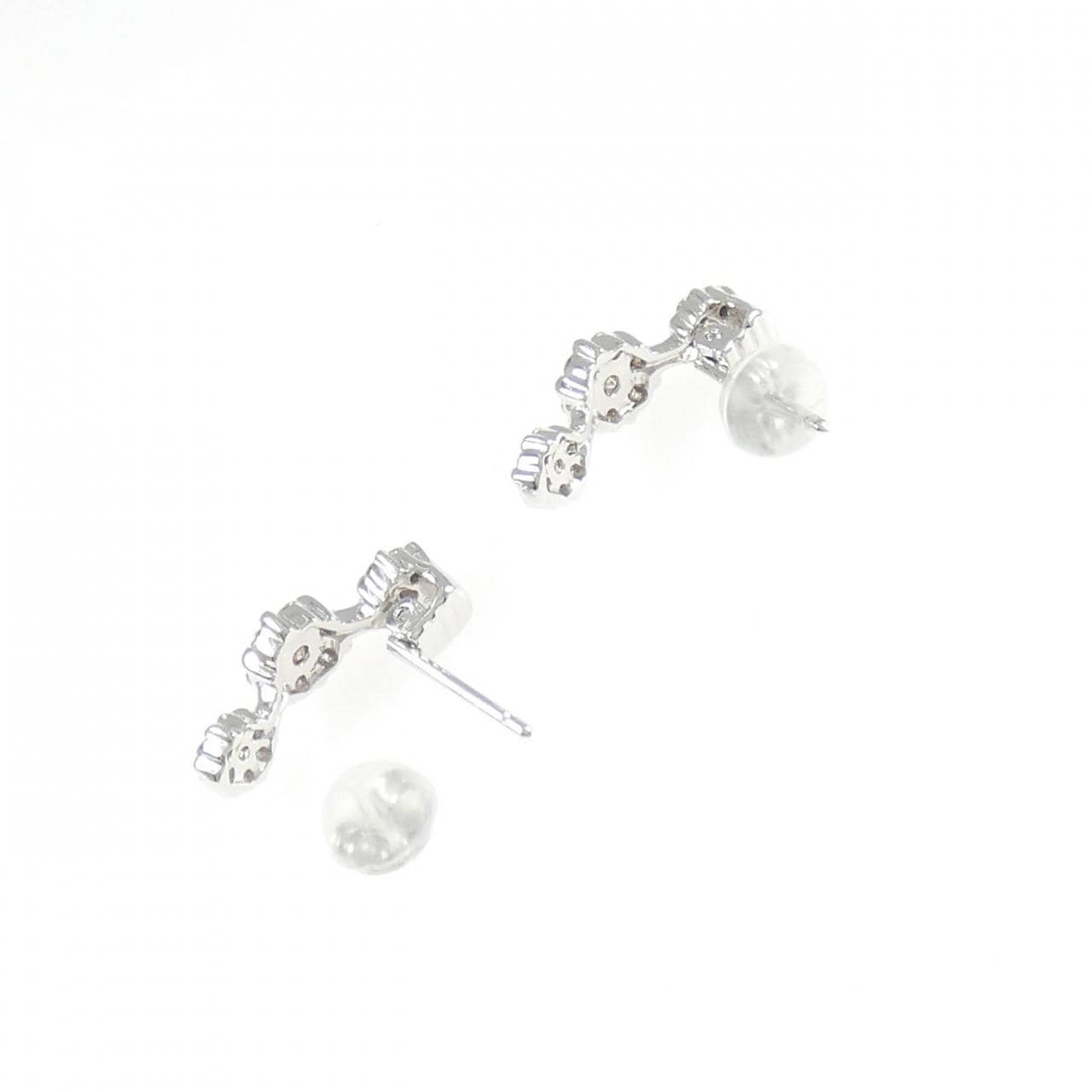 K18WG ダイヤモンド ピアス 0.52CT