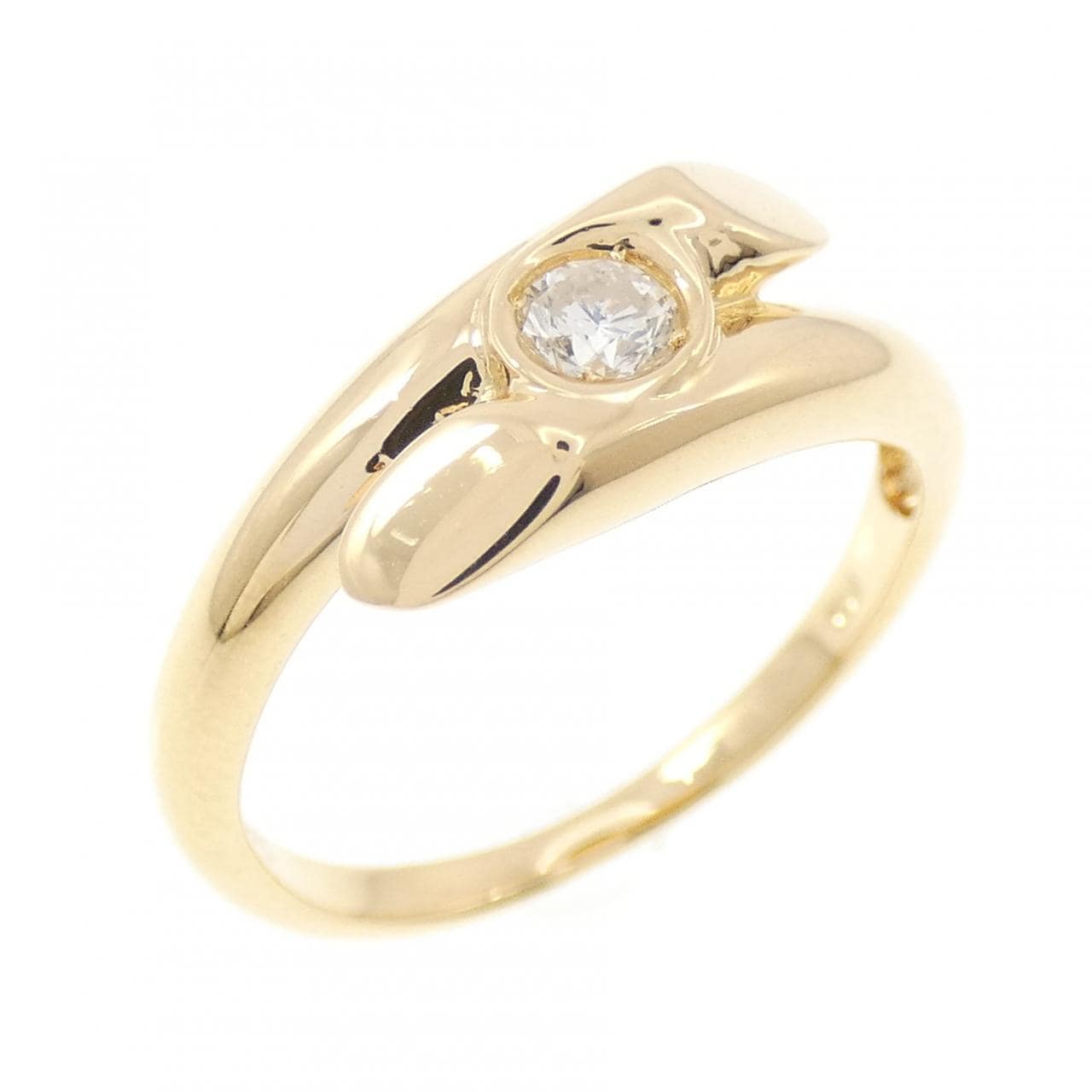 K18YG ダイヤモンド リング 0.10CT