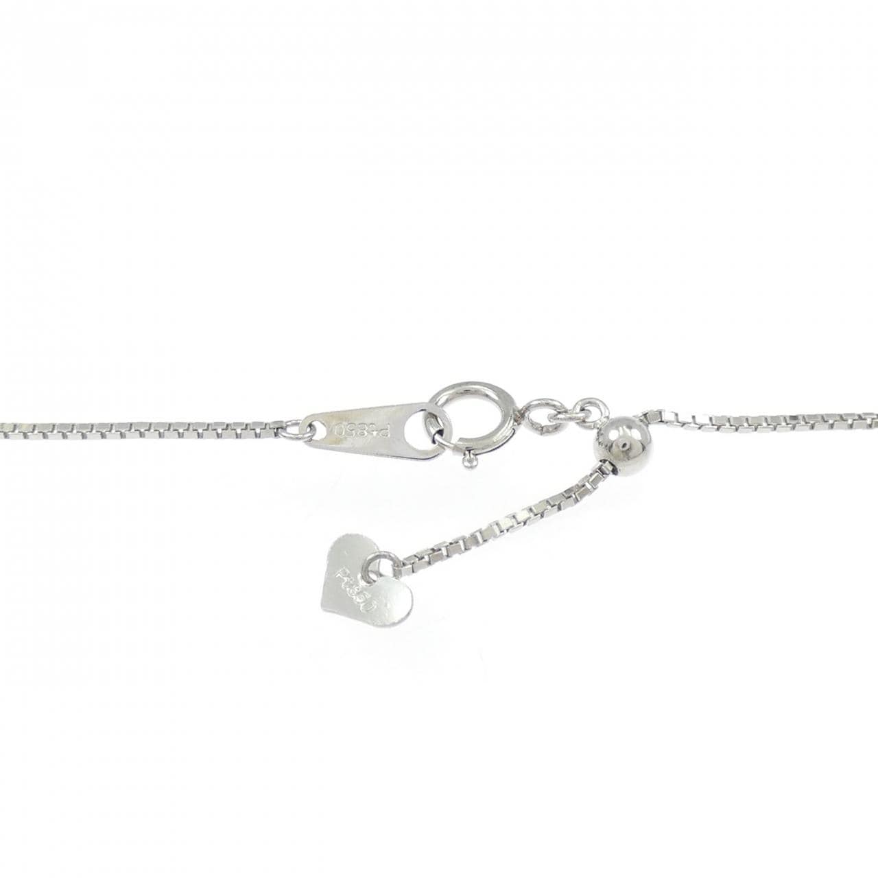 PT900/PT850 ハート ダイヤモンド ネックレス 1.00CT