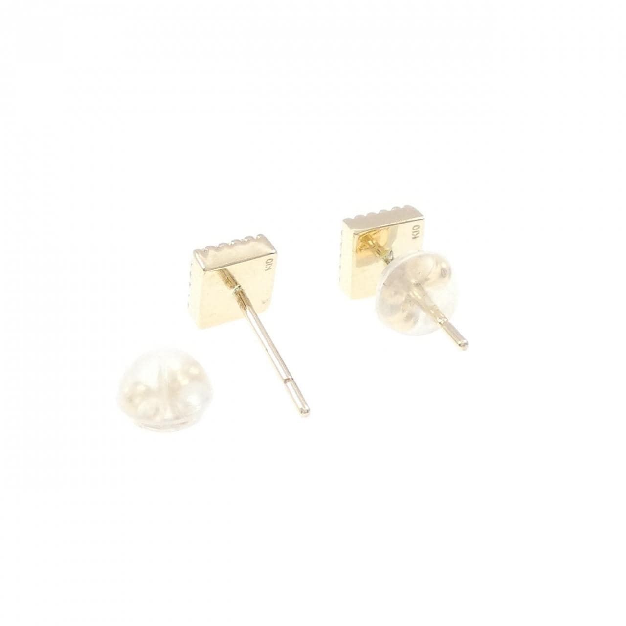 K10YG Sapphire Earrings