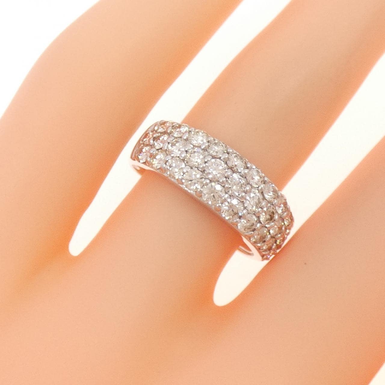 K18WG ダイヤモンド リング 1.00CT