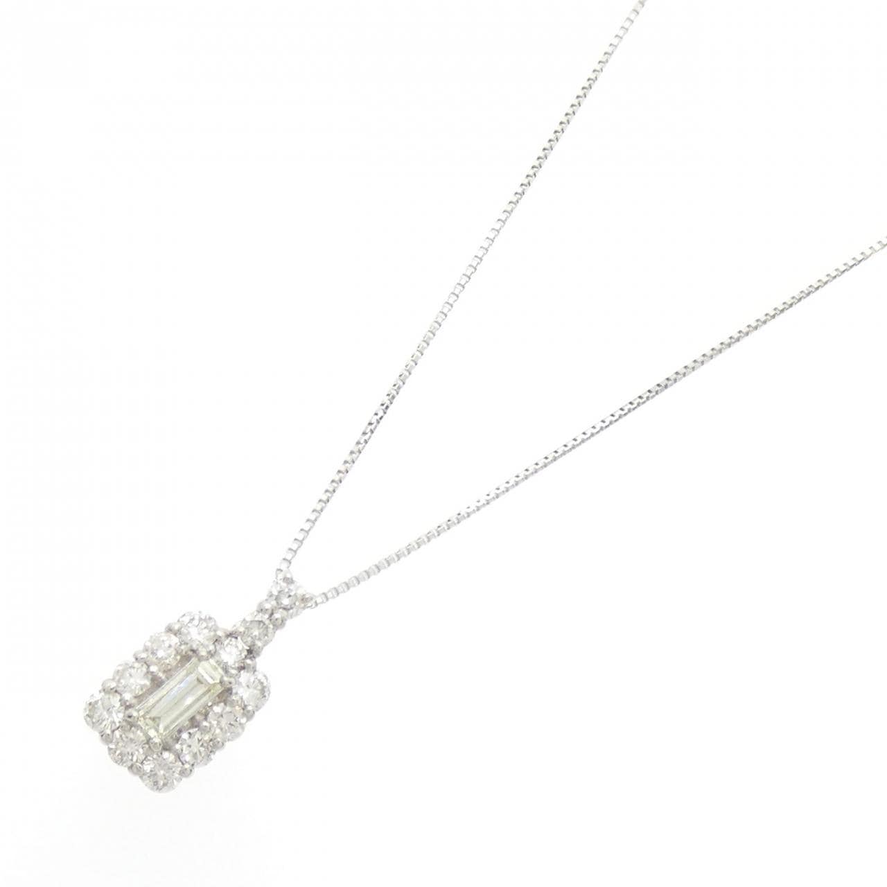 【新品】PT900/PT850 ダイヤモンド ネックレス 0.50CT