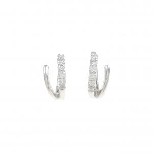 K18WG ダイヤモンド イヤリング 0.20CT