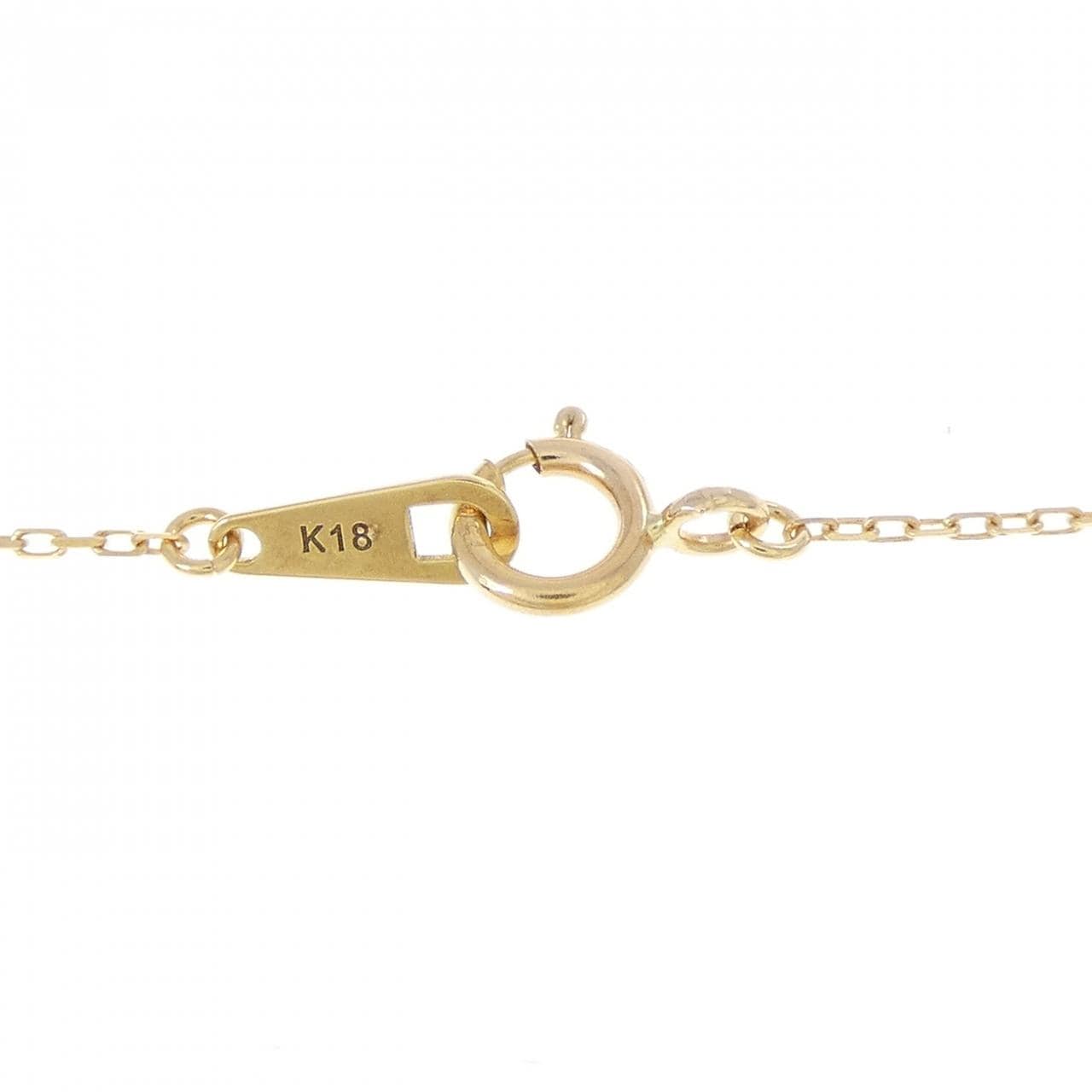 K18YG ダイヤモンド ネックレス 0.12CT