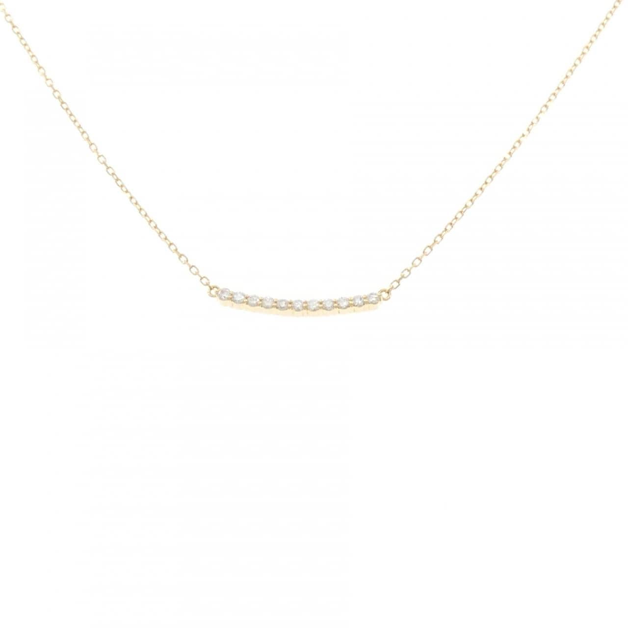 K18YG ダイヤモンド ネックレス 0.15CT