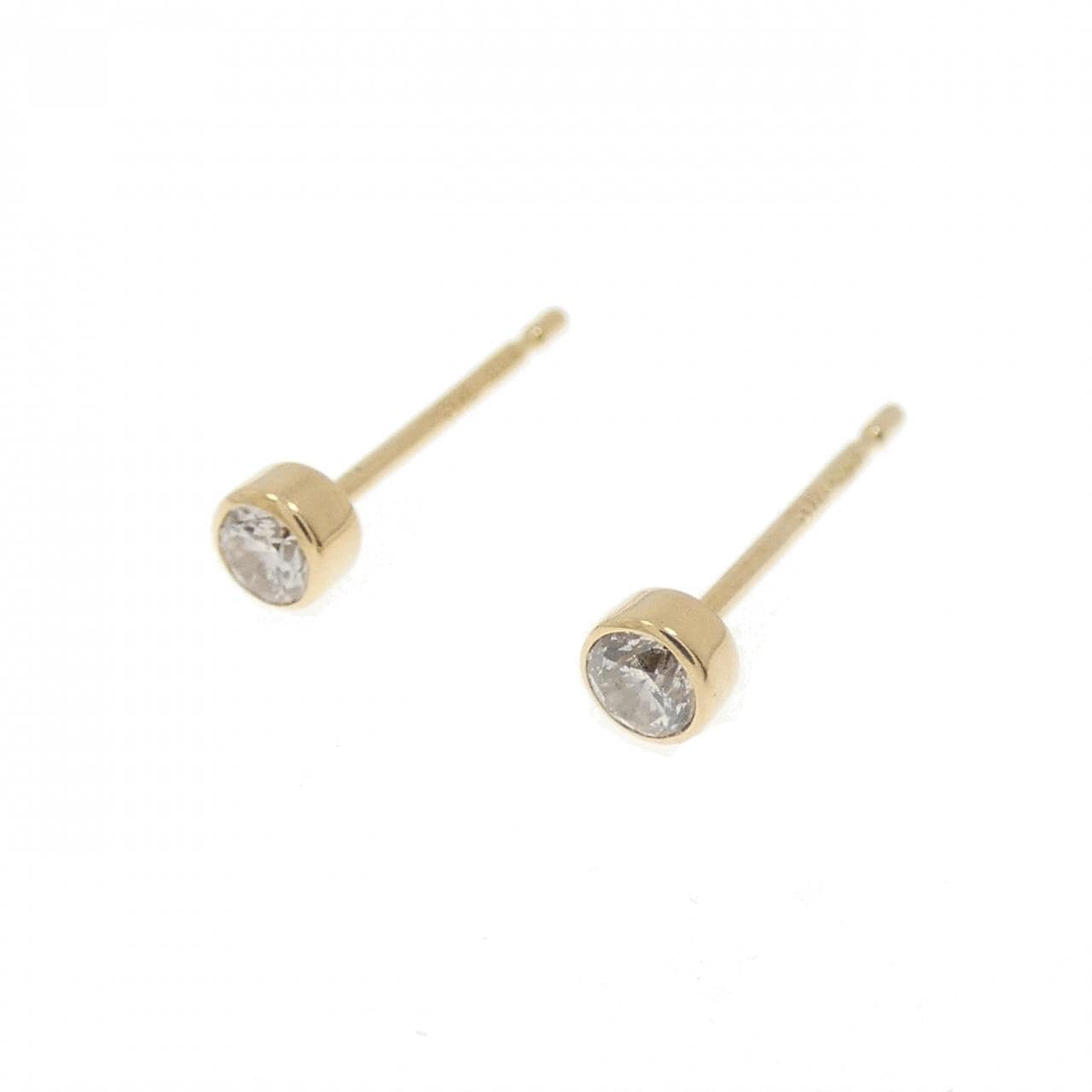 K18YG ダイヤモンド ピアス 0.10CT