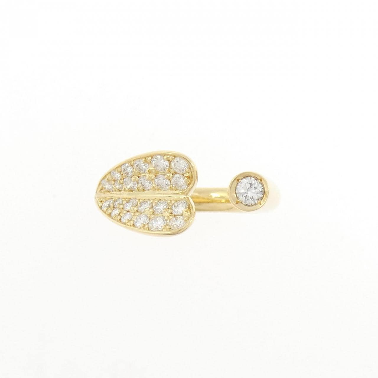 K18YG ダイヤモンド ピンキーリング 0.40CT
