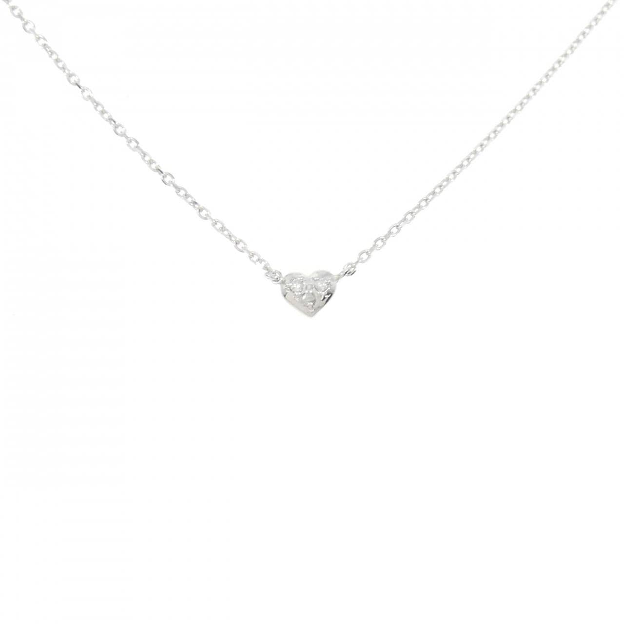 サマンサティアラ ハート ダイヤモンド ネックレス 0.01CT