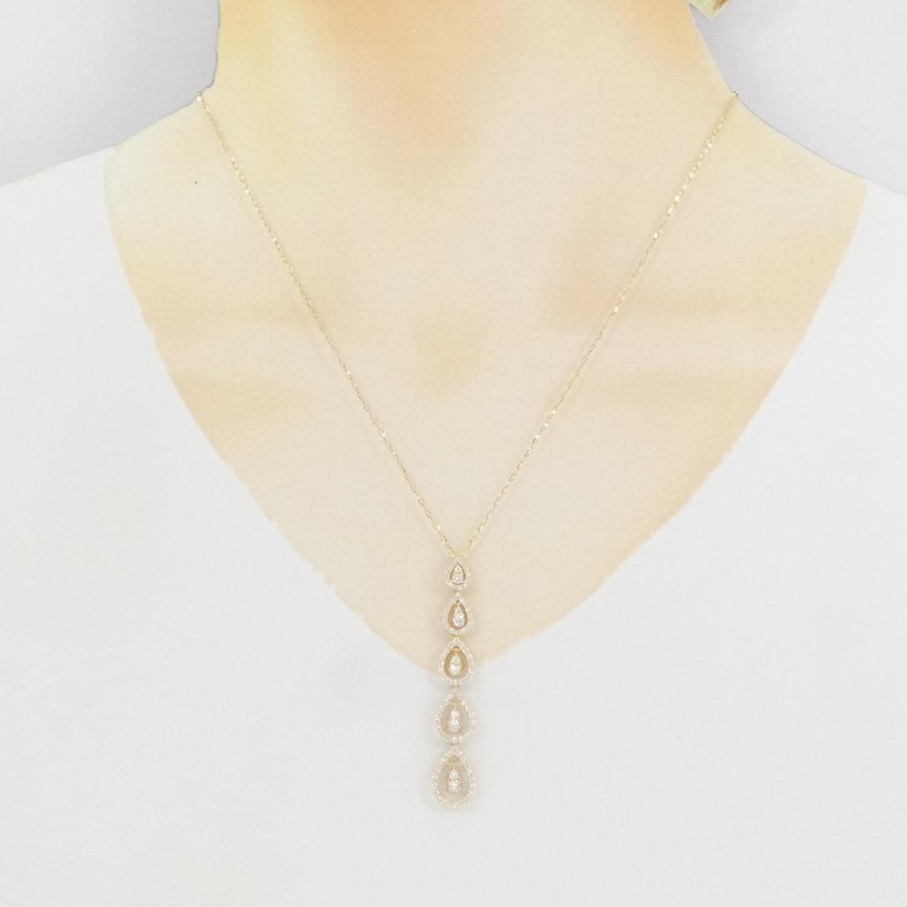 K18YG ダイヤモンド ネックレス 1.00CT