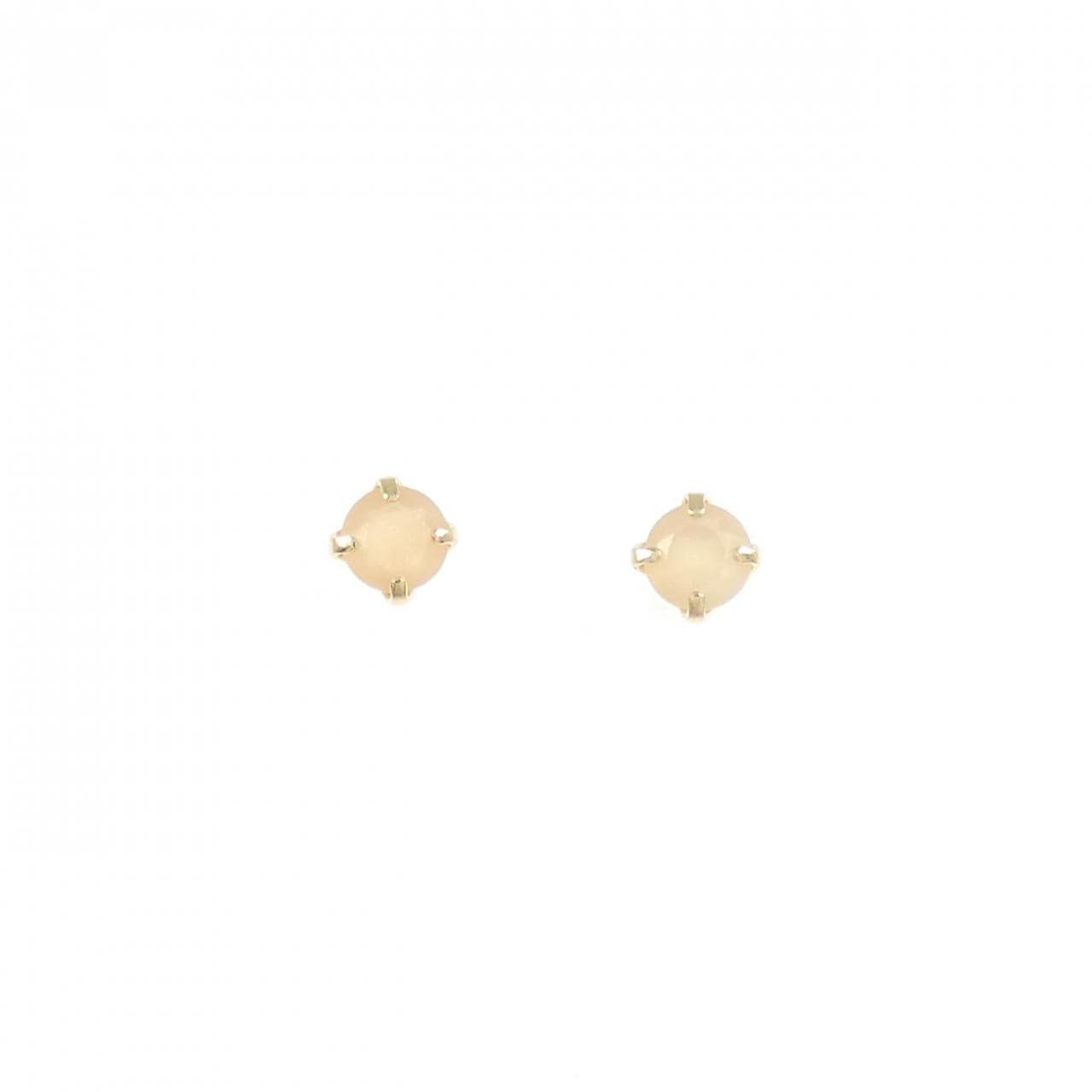 【新品】K18YG ムーンストーン ピアス