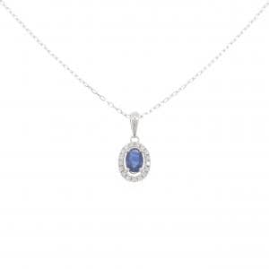 K18WG サファイヤ ネックレス 0.45CT