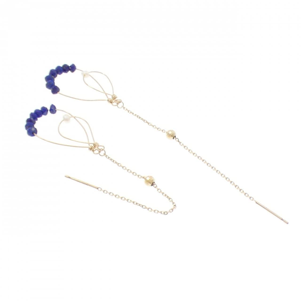 アガット ラピスラズリ ピアス