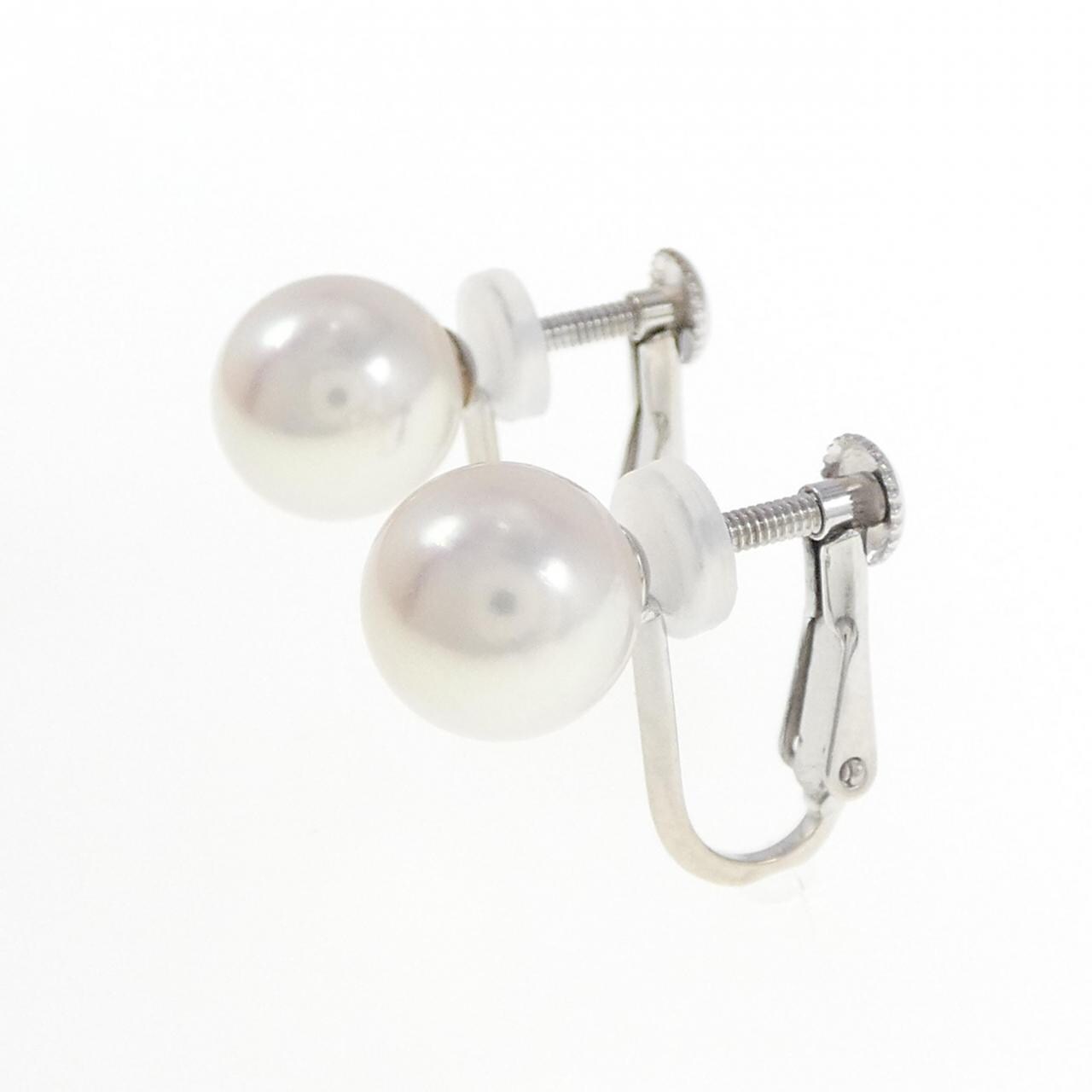 K14WG Akoya pearl earrings 8mm