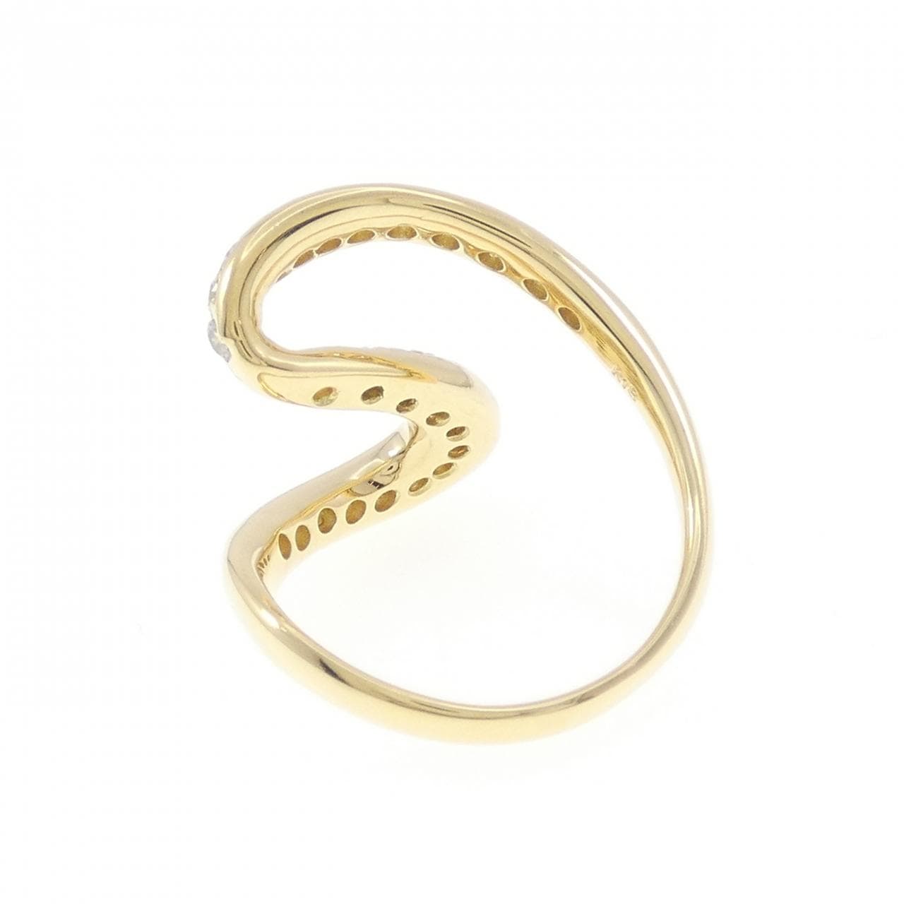 K18YG ダイヤモンド リング 0.44CT