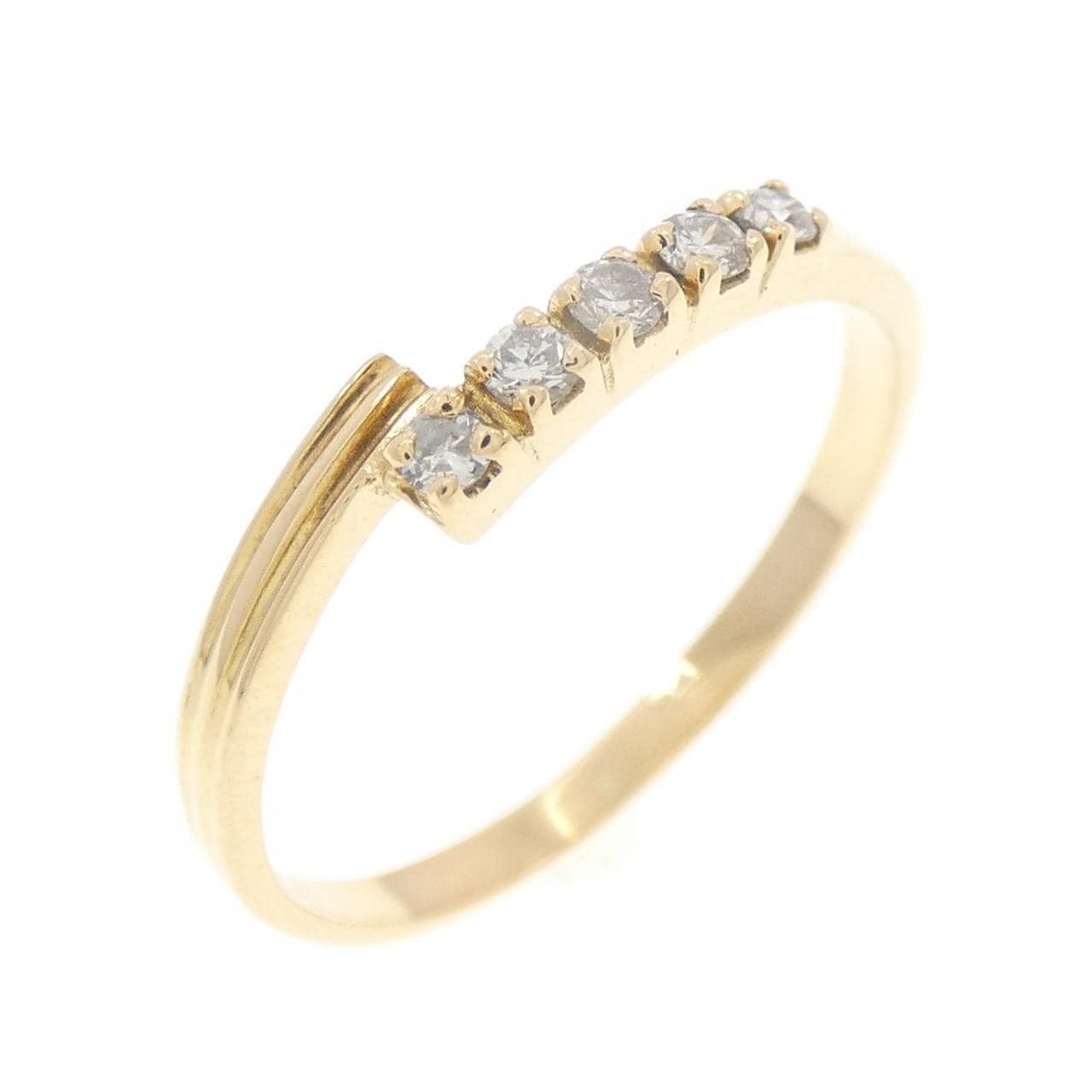K18YG ダイヤモンド リング 0.10CT