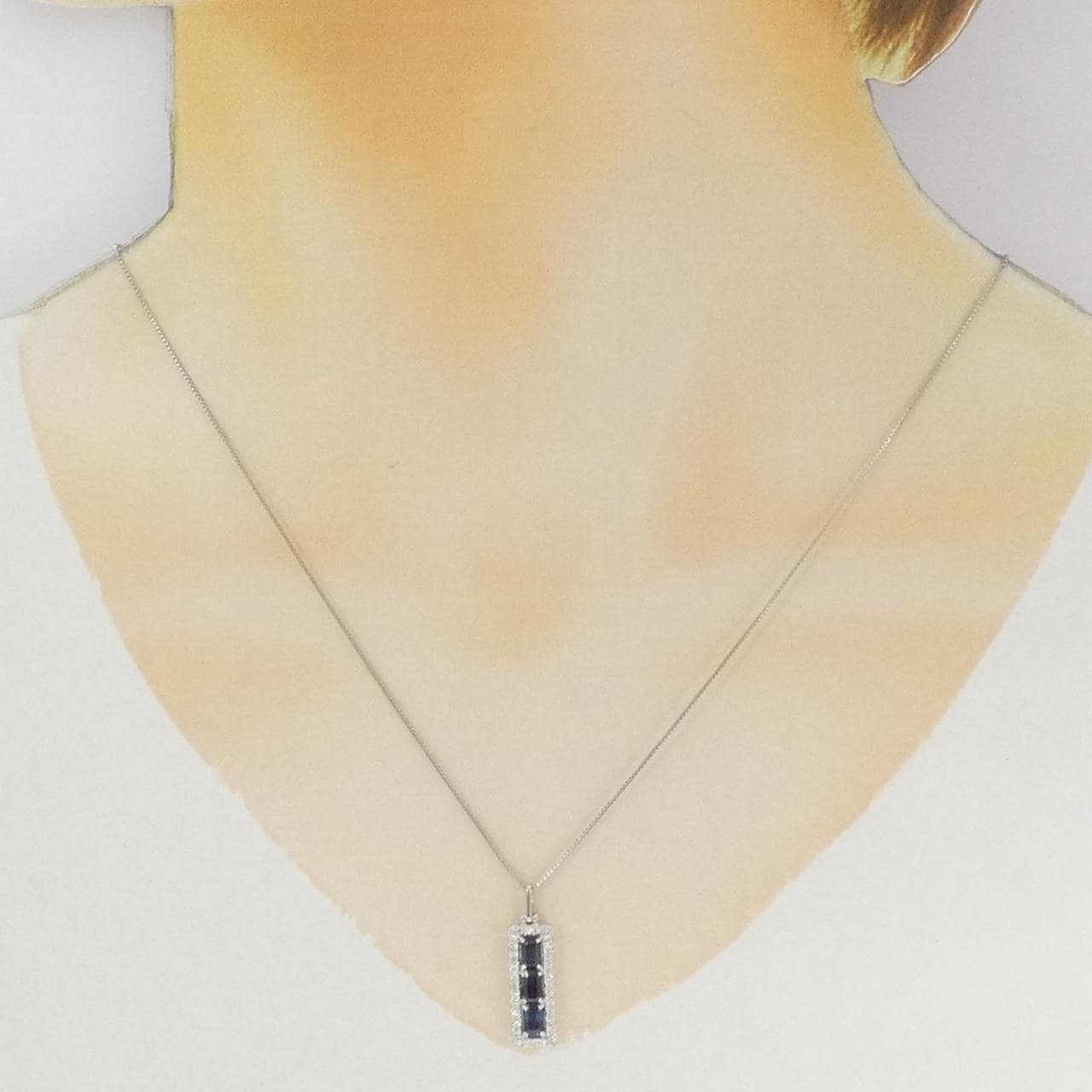 PT900/PT850 サファイヤ ネックレス 1.11CT