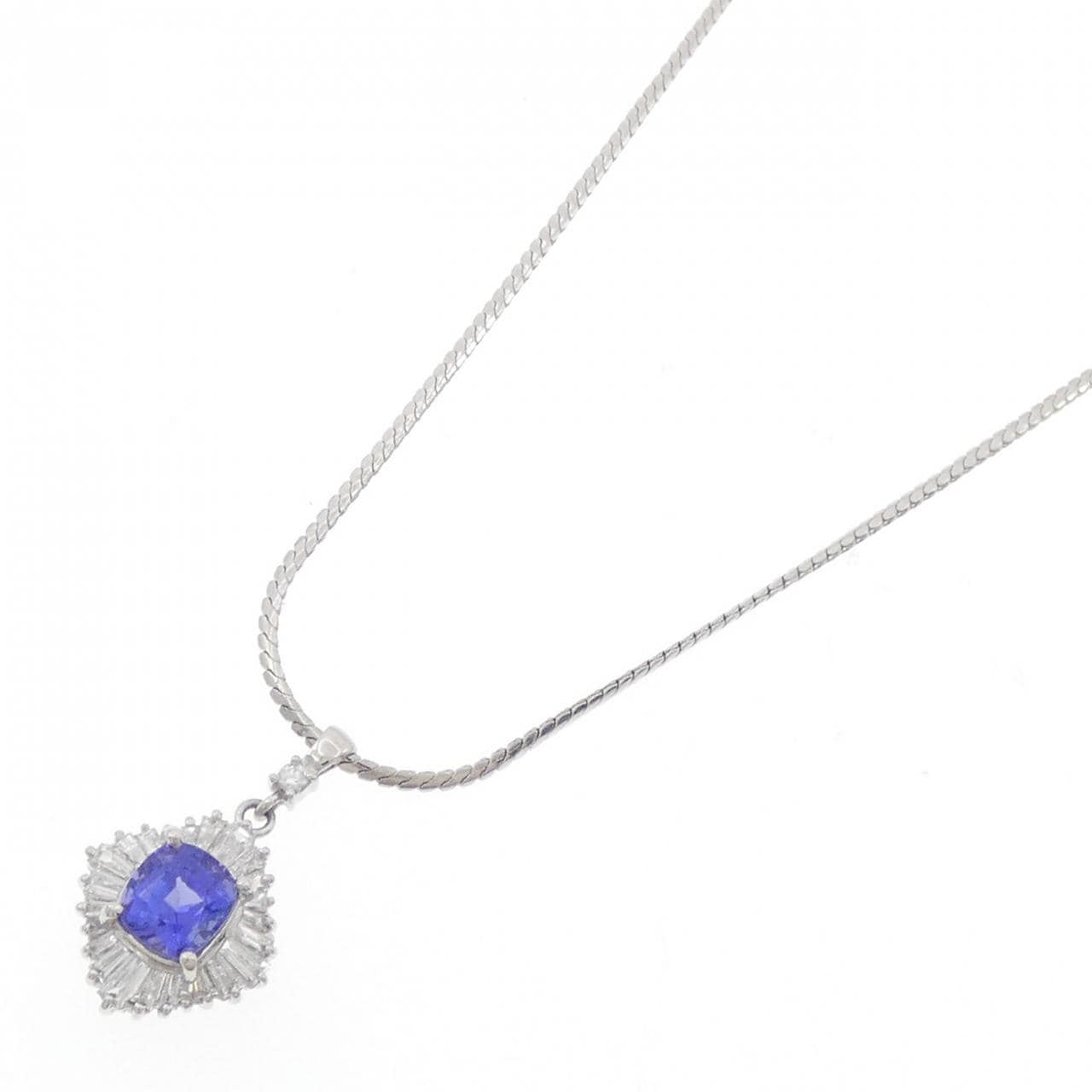 PT850 タンザナイト ネックレス 1.18CT