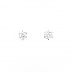 【リメイク】PT900/ST ダイヤモンド ピアス 0.504CT 0.504CT F SI2 VG