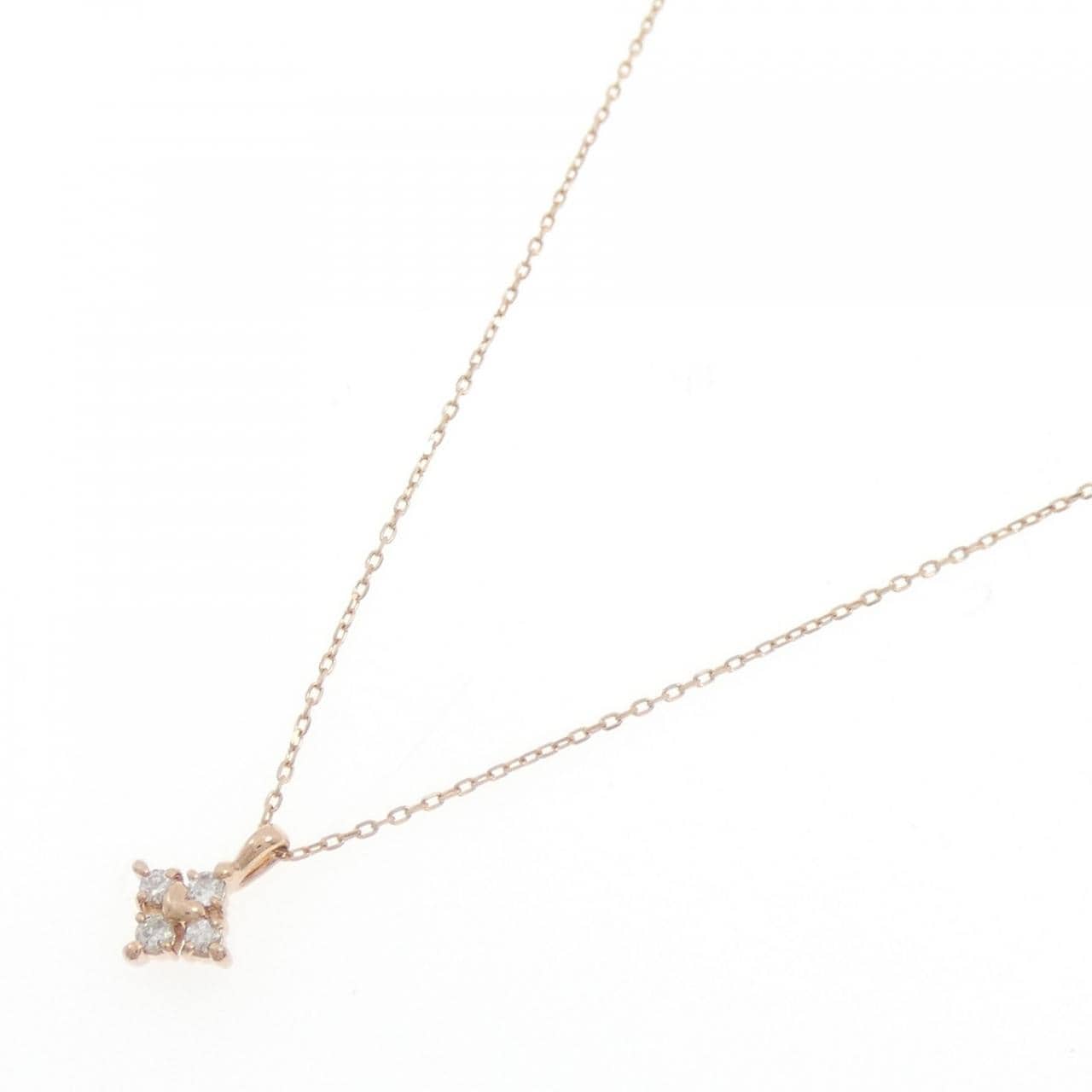 K10PG ダイヤモンド ネックレス 0.05CT