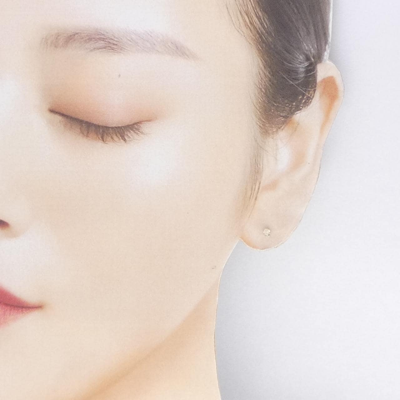 K18YG ダイヤモンド ピアス 0.05CT 片耳