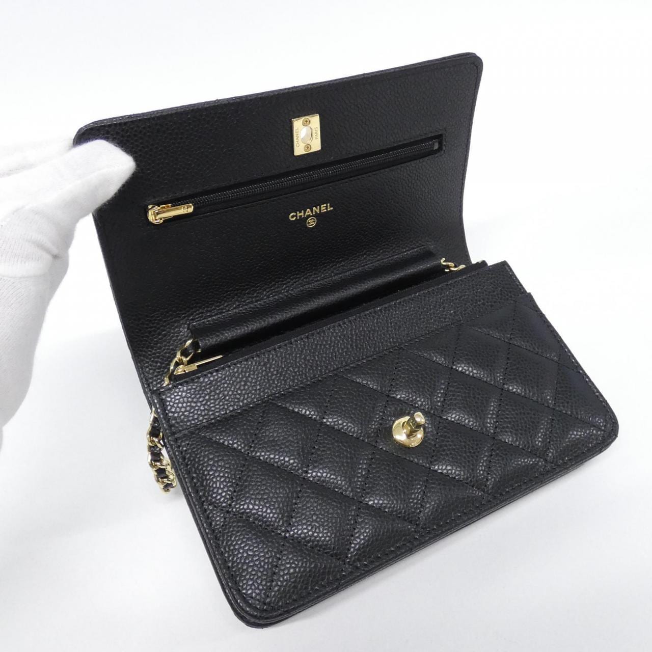 【未使用品】シャネル AP4241 チェーンウォレット