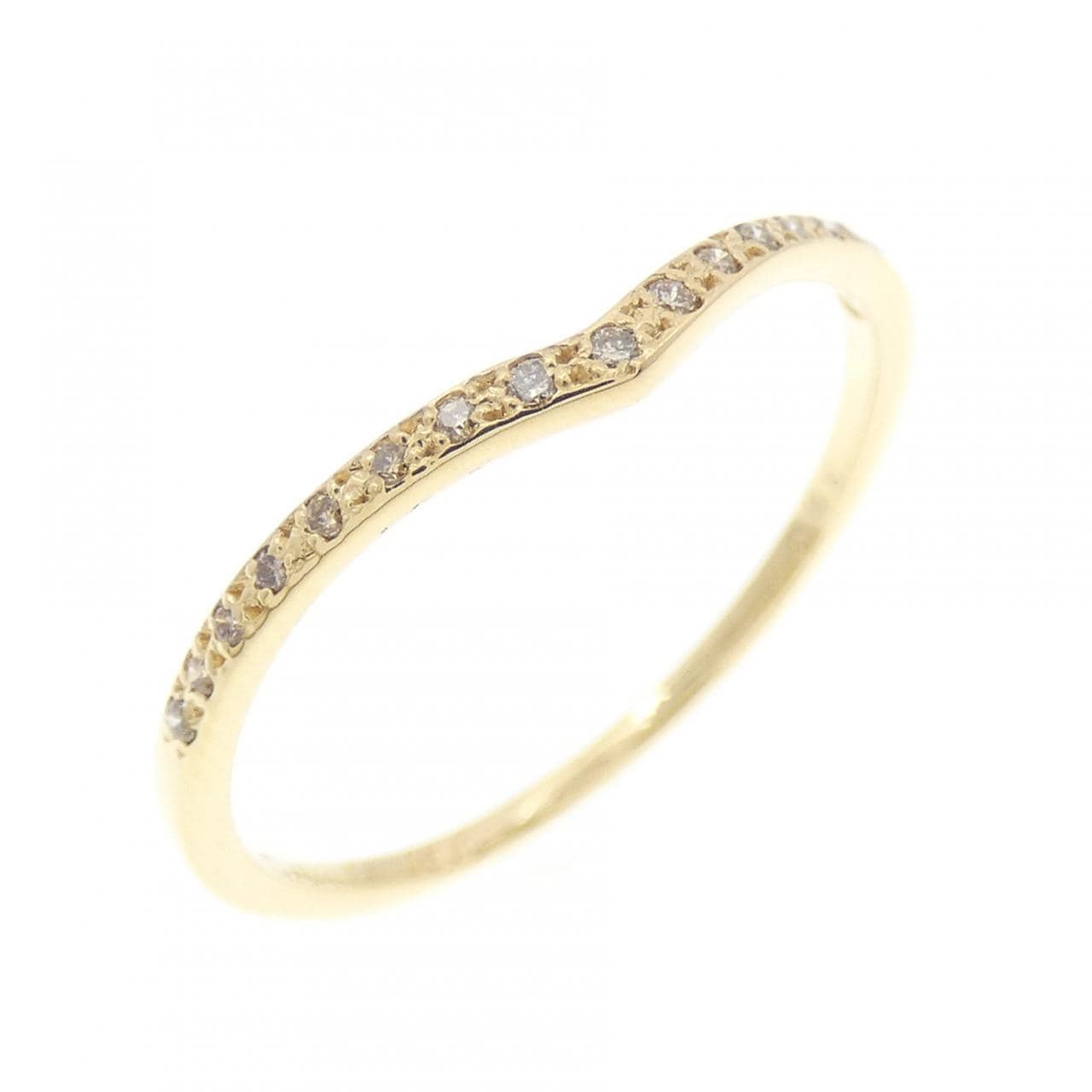 18KYG ダイヤモンド リング 0.05CT