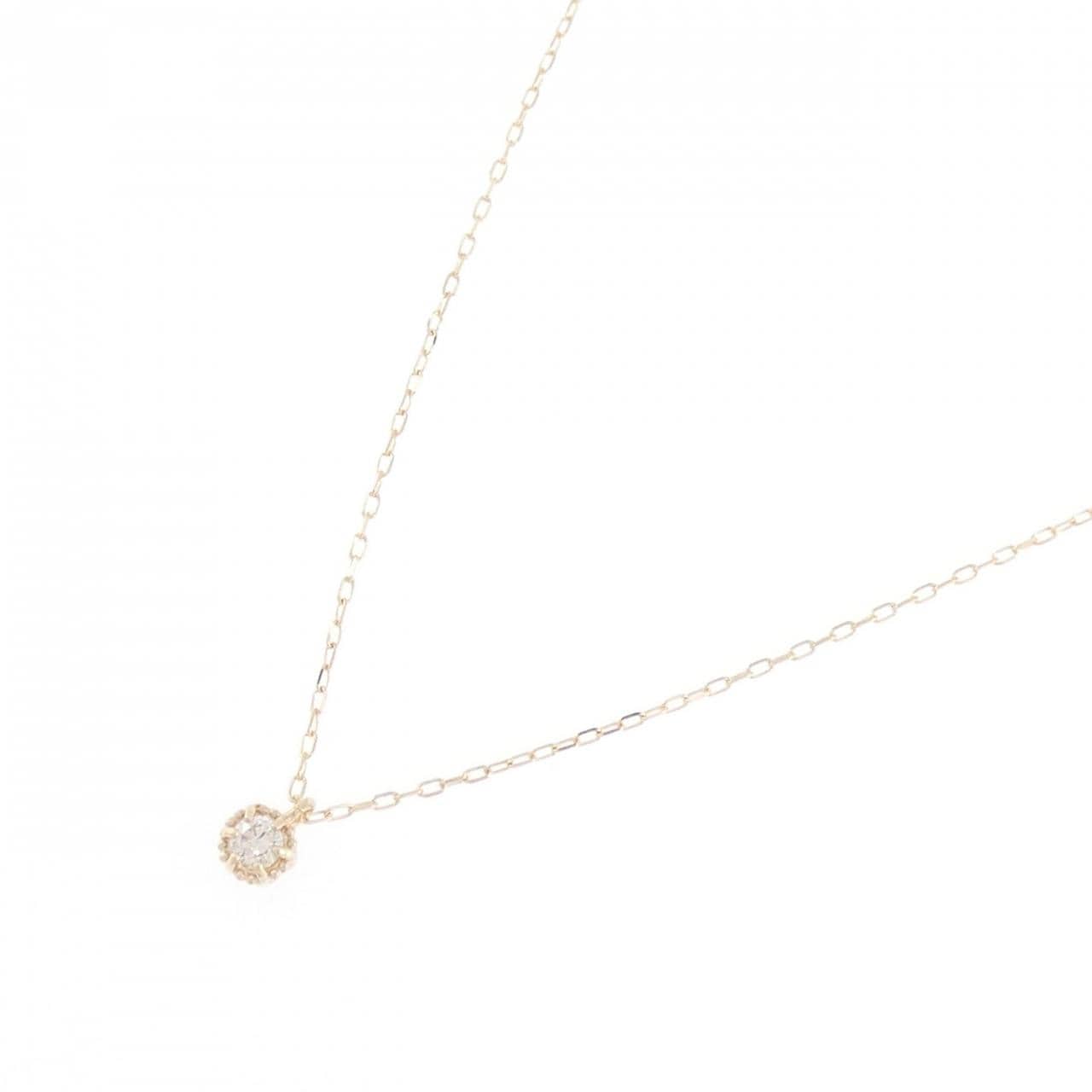K10YG ダイヤモンド ネックレス 0.04CT