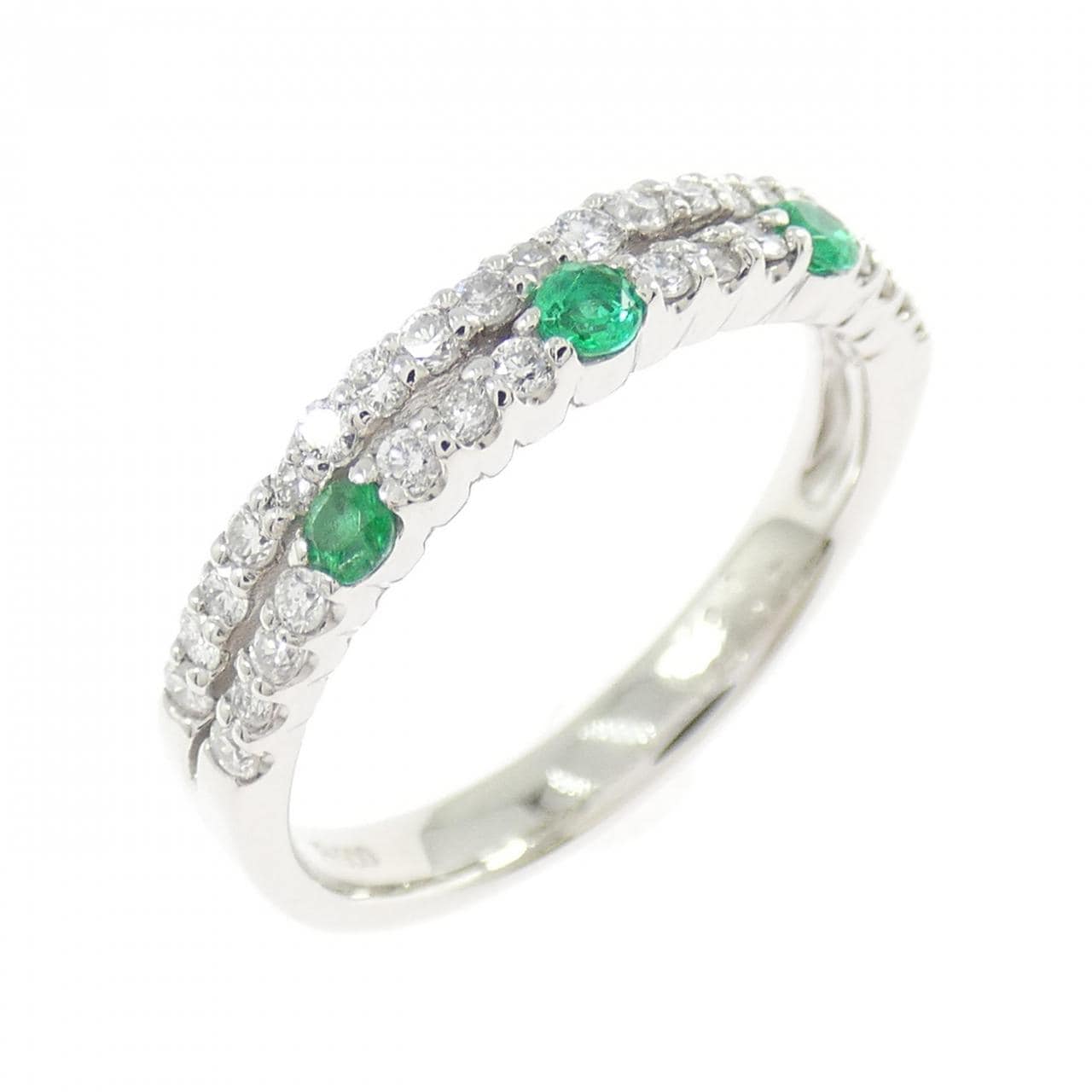 PT900 エメラルド リング 0.11CT