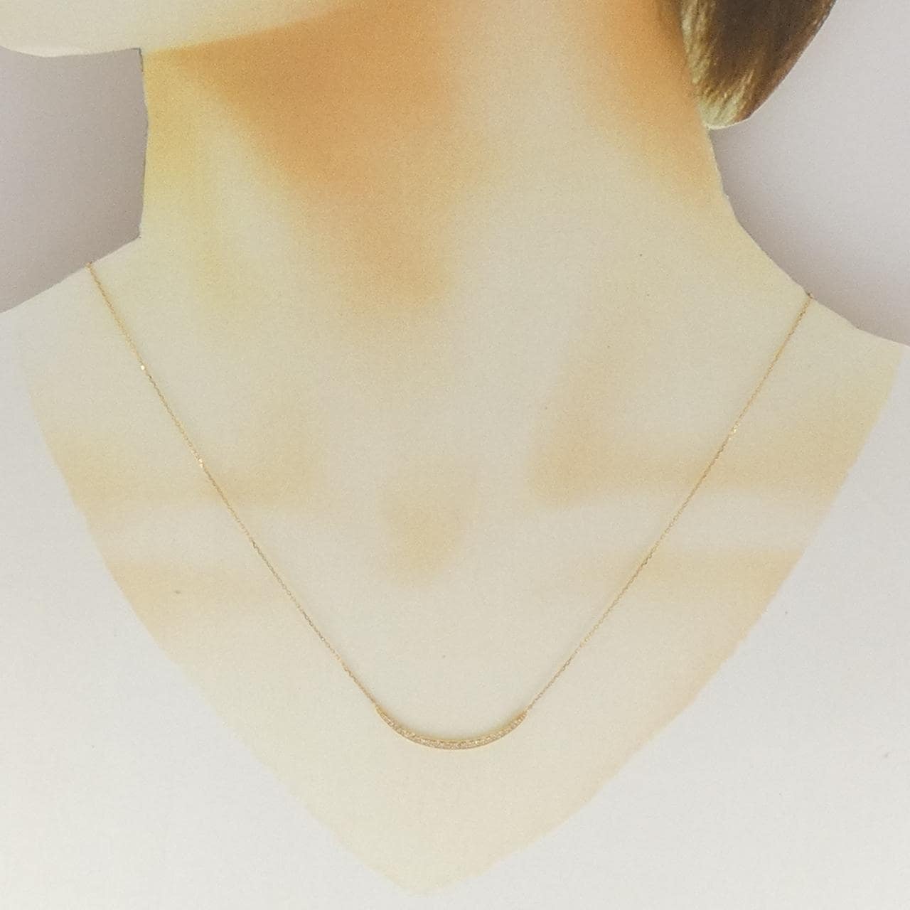 アガット ダイヤモンド ネックレス 0.06CT