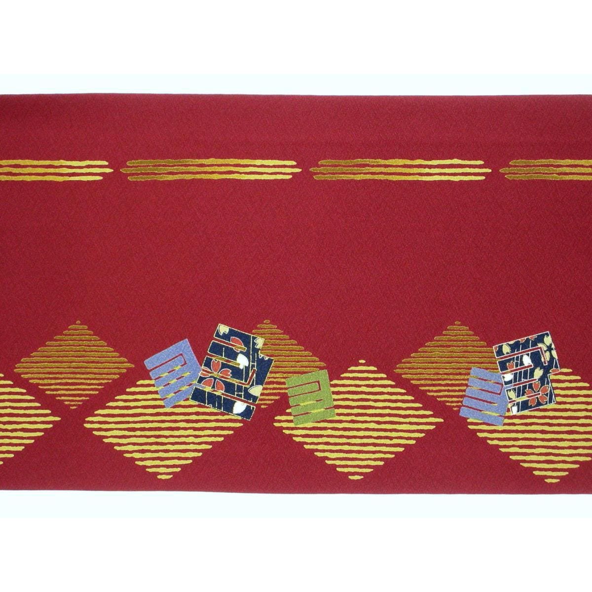 【未使用品】名古屋帯　染帯　開き名古屋　全通柄