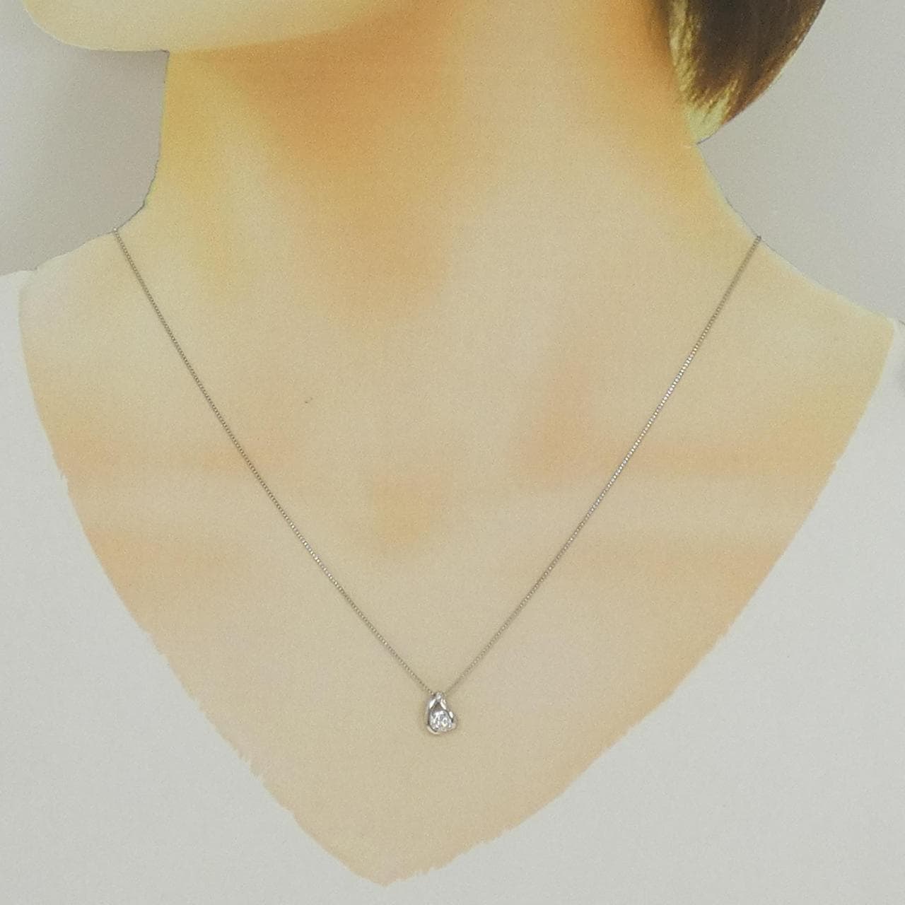 PT900/PT850 ダイヤモンド ネックレス 0.20CT