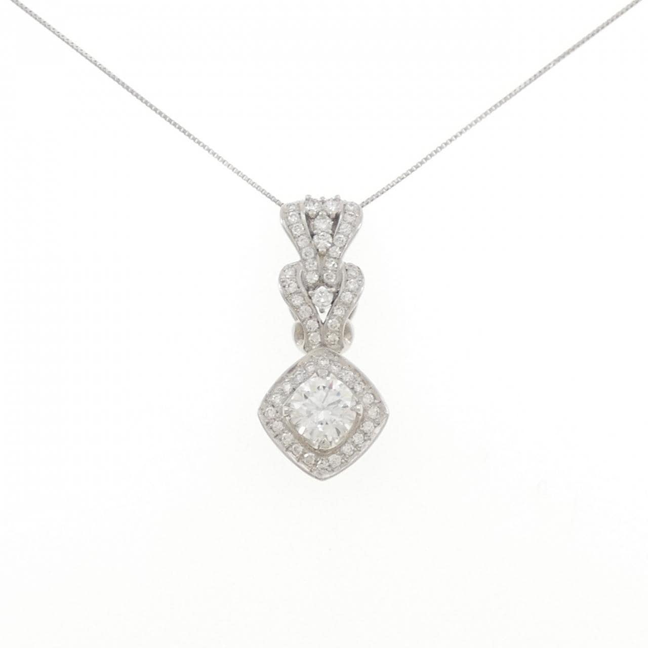 PT900/PT850 ダイヤモンド ネックレス 1.020CT D VVS2 3EXT H&C