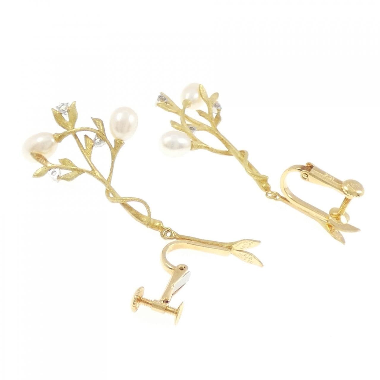 ナカジマ クニオ 淡水パール イヤリング