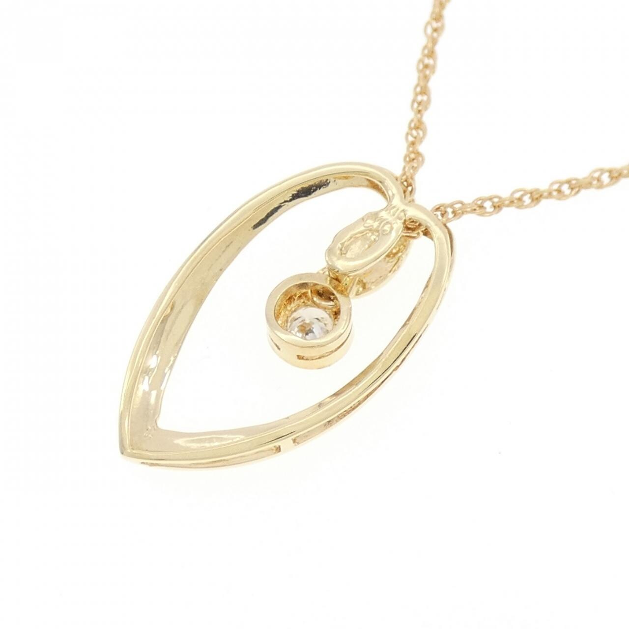 K18YG ダイヤモンド ネックレス 0.10CT