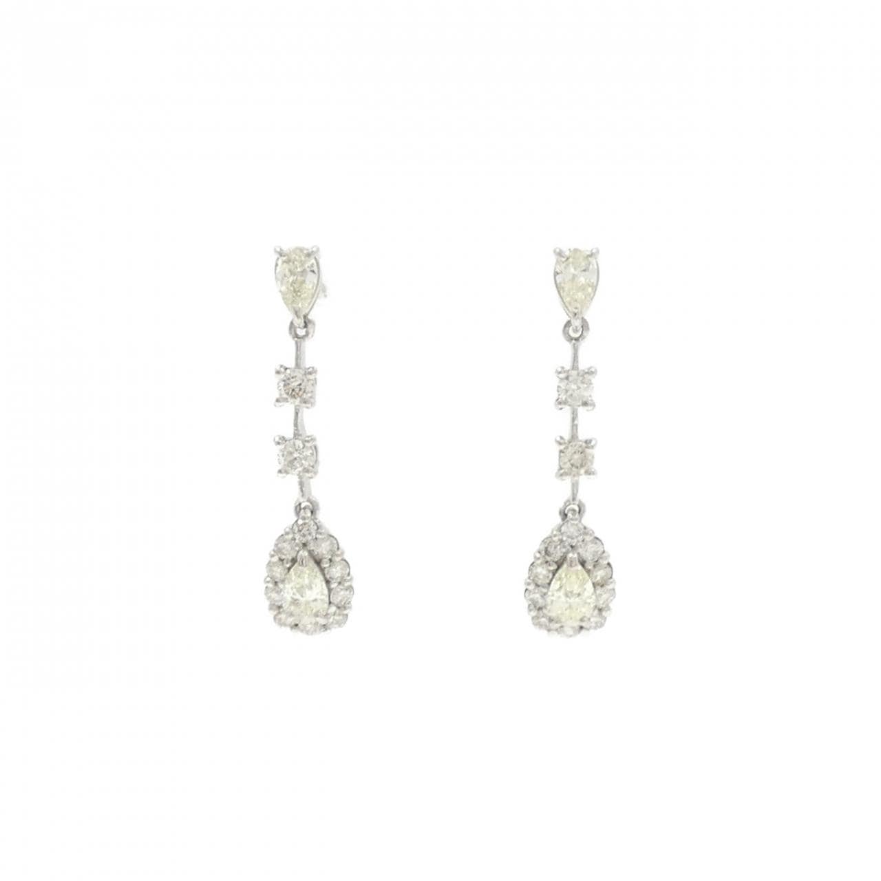 【新品】PT900 ダイヤモンド ピアス 0.60CT