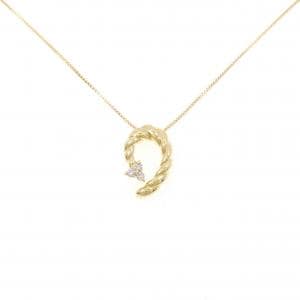 K18YG ピンクダイヤモンド ネックレス 0.04CT