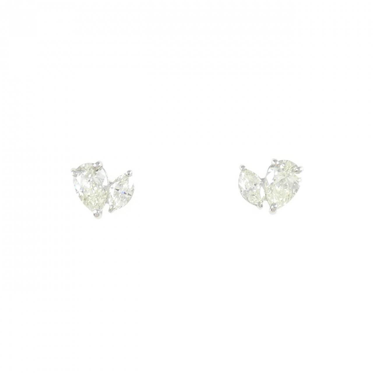 [新品] PT900钻石耳环 0.52CT