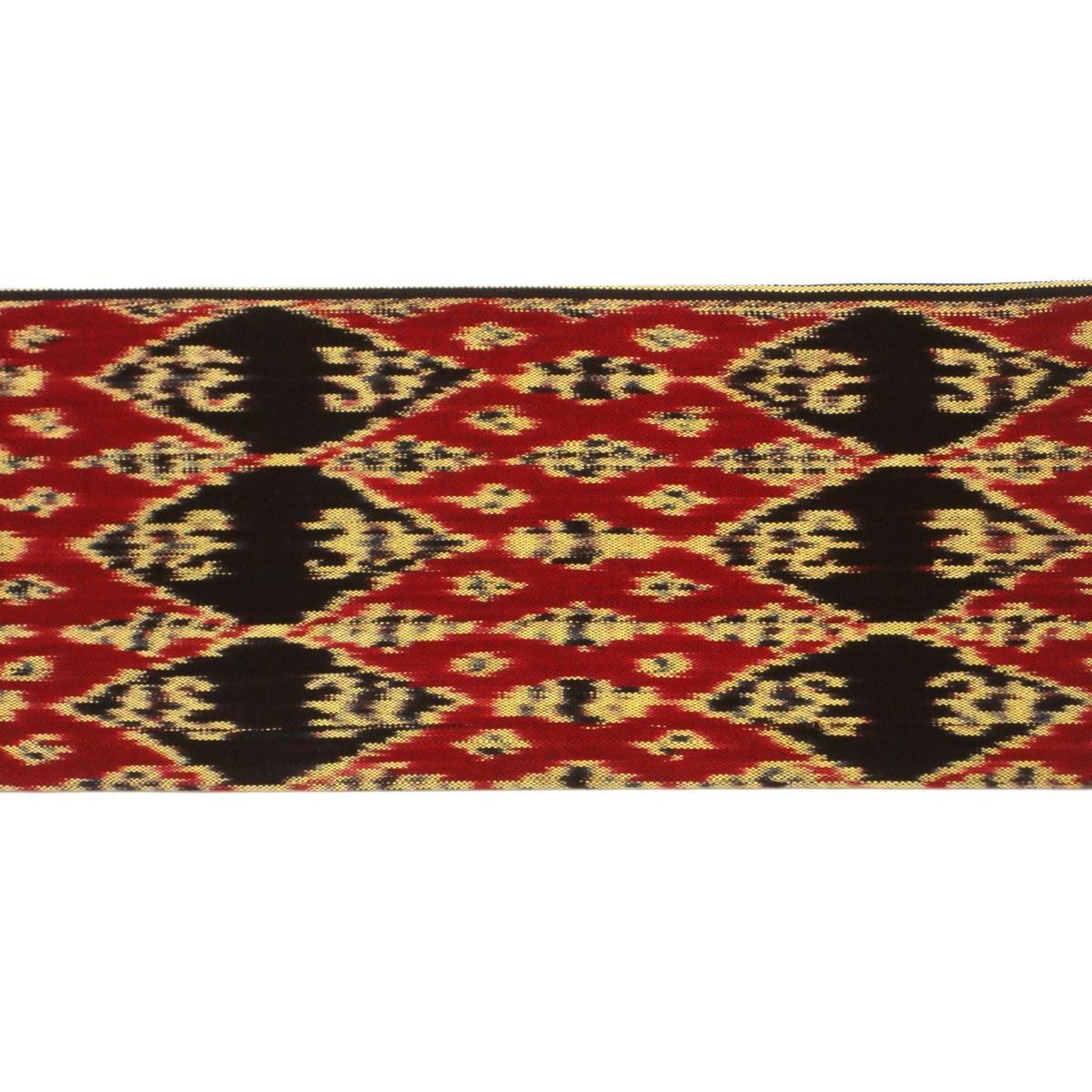 【新品】名古屋帯　貴久樹　イカット手織り