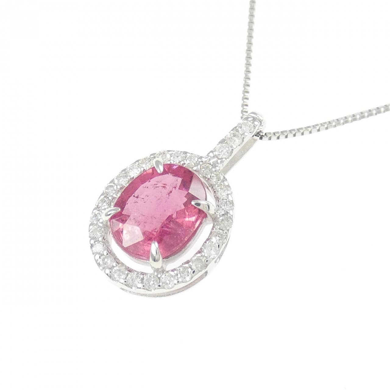 K18WG トルマリン ネックレス 1.01CT