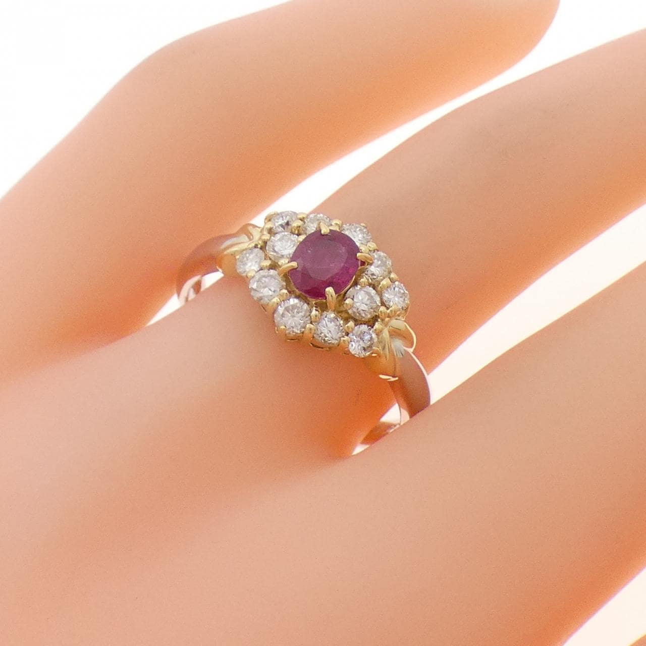 PT850/K18YG ルビー リング