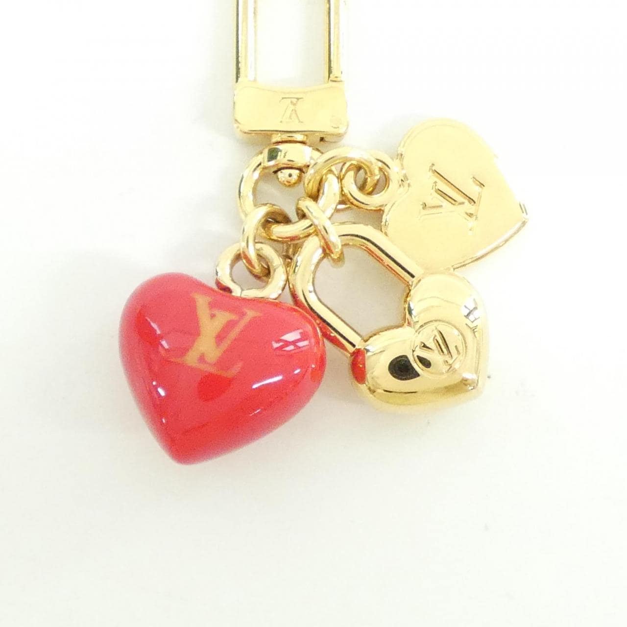 ルイヴィトン マイクロチャーム LVハート M02511 バッグチャーム