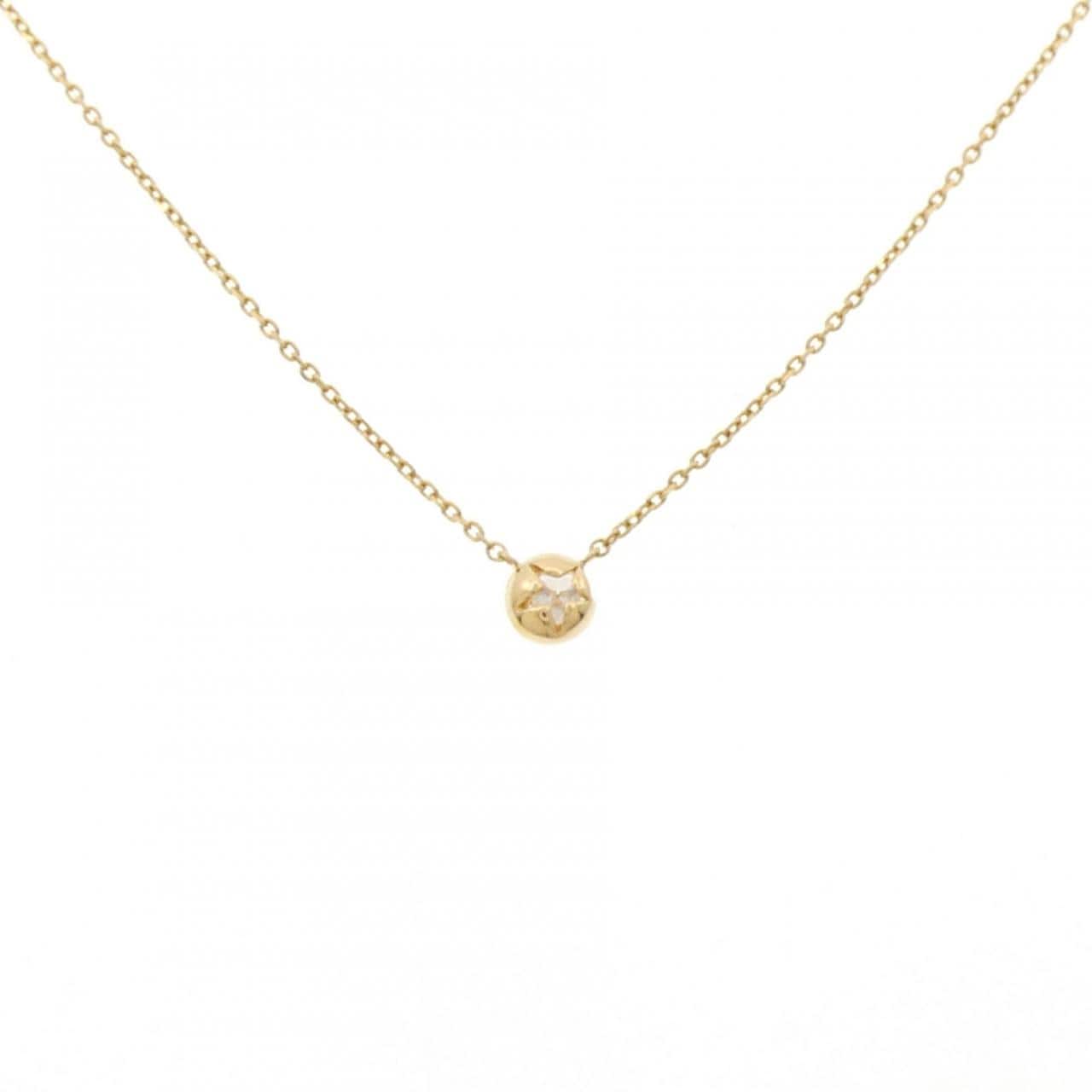 スタージュエリー ムーンセッティング ネックレス 0.10CT