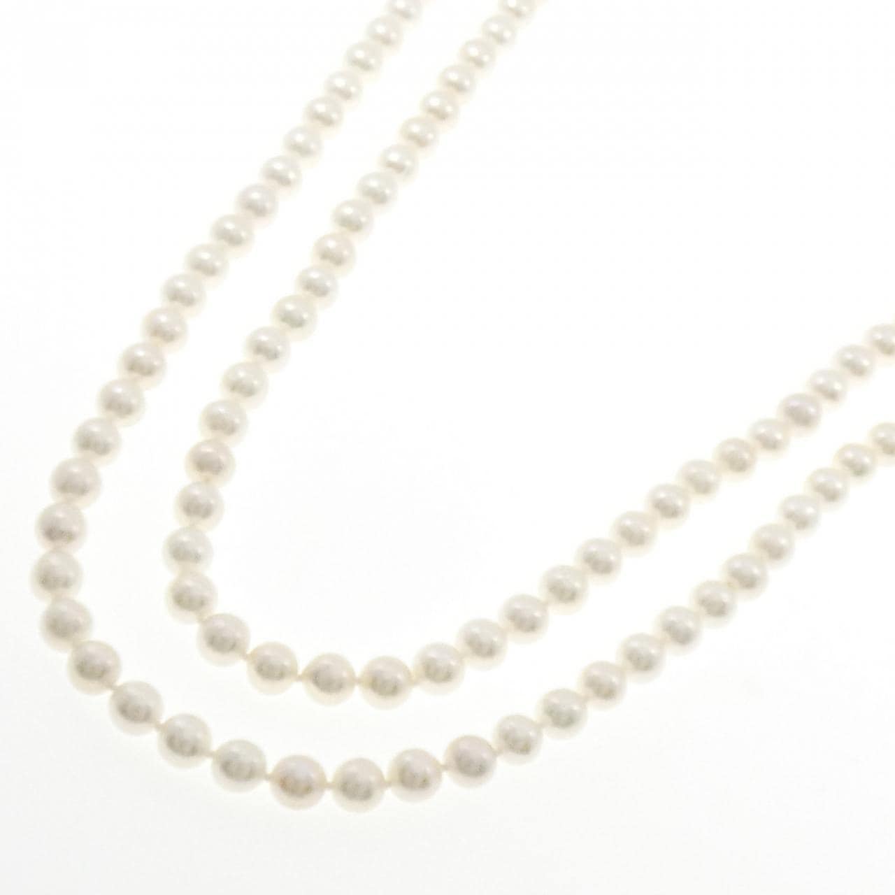 シルバークラスプ アコヤパール ネックレス 7-7.5mm